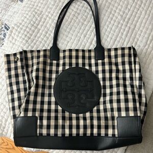 Tory Burch Tote- black and white